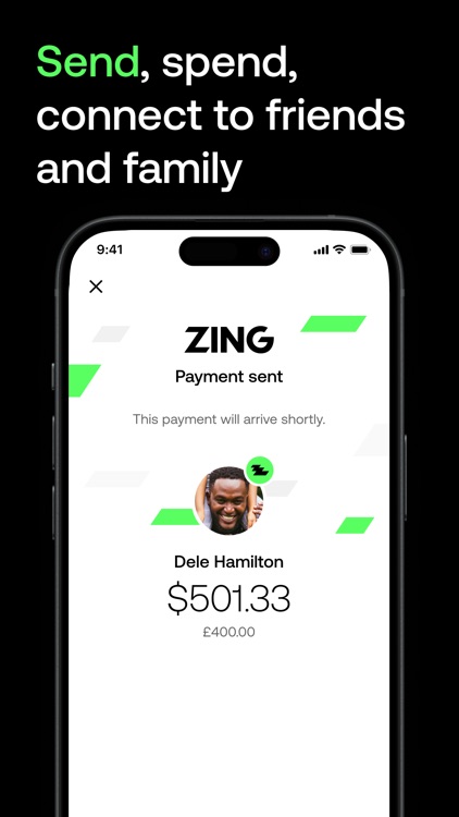 Zing: International money app