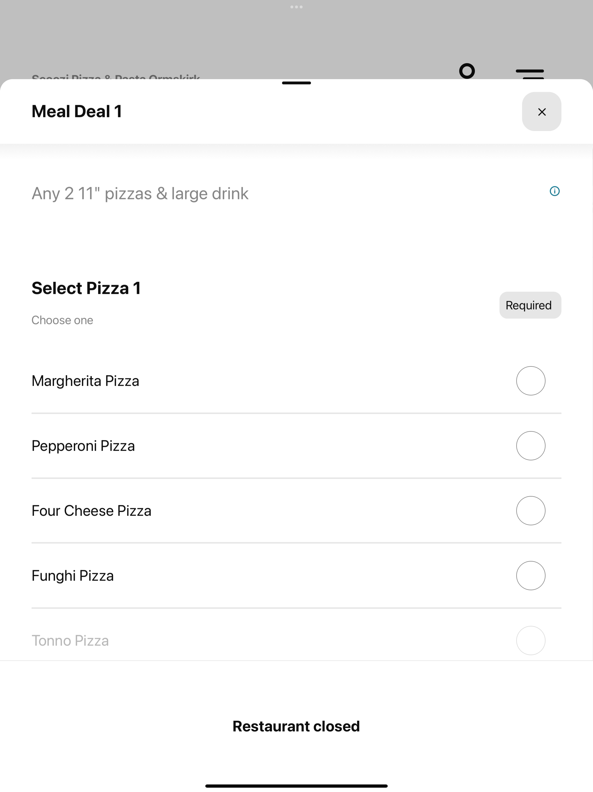 Scoozi Pizza & Pasta Ormskirk