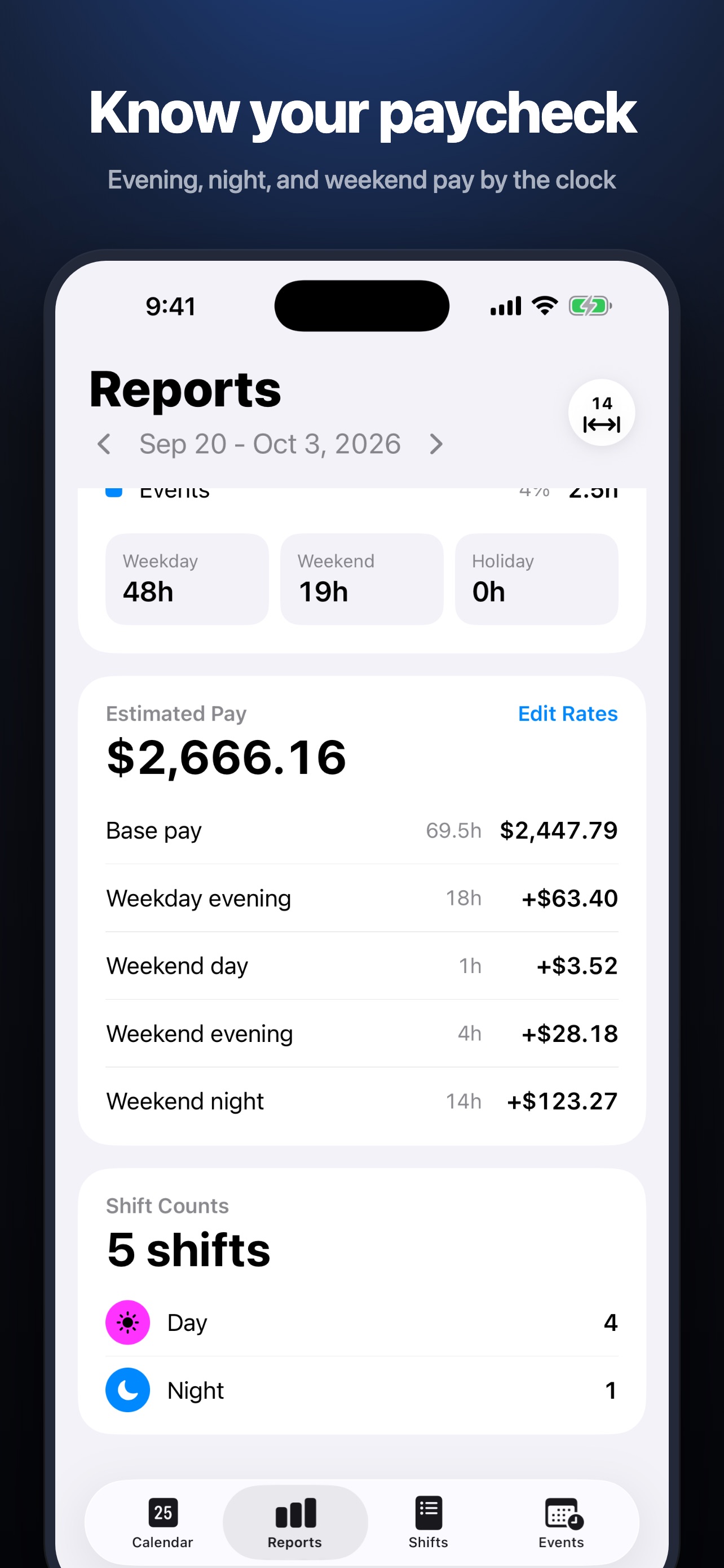 Screenshot 1 of Orbit - Shift Calendar