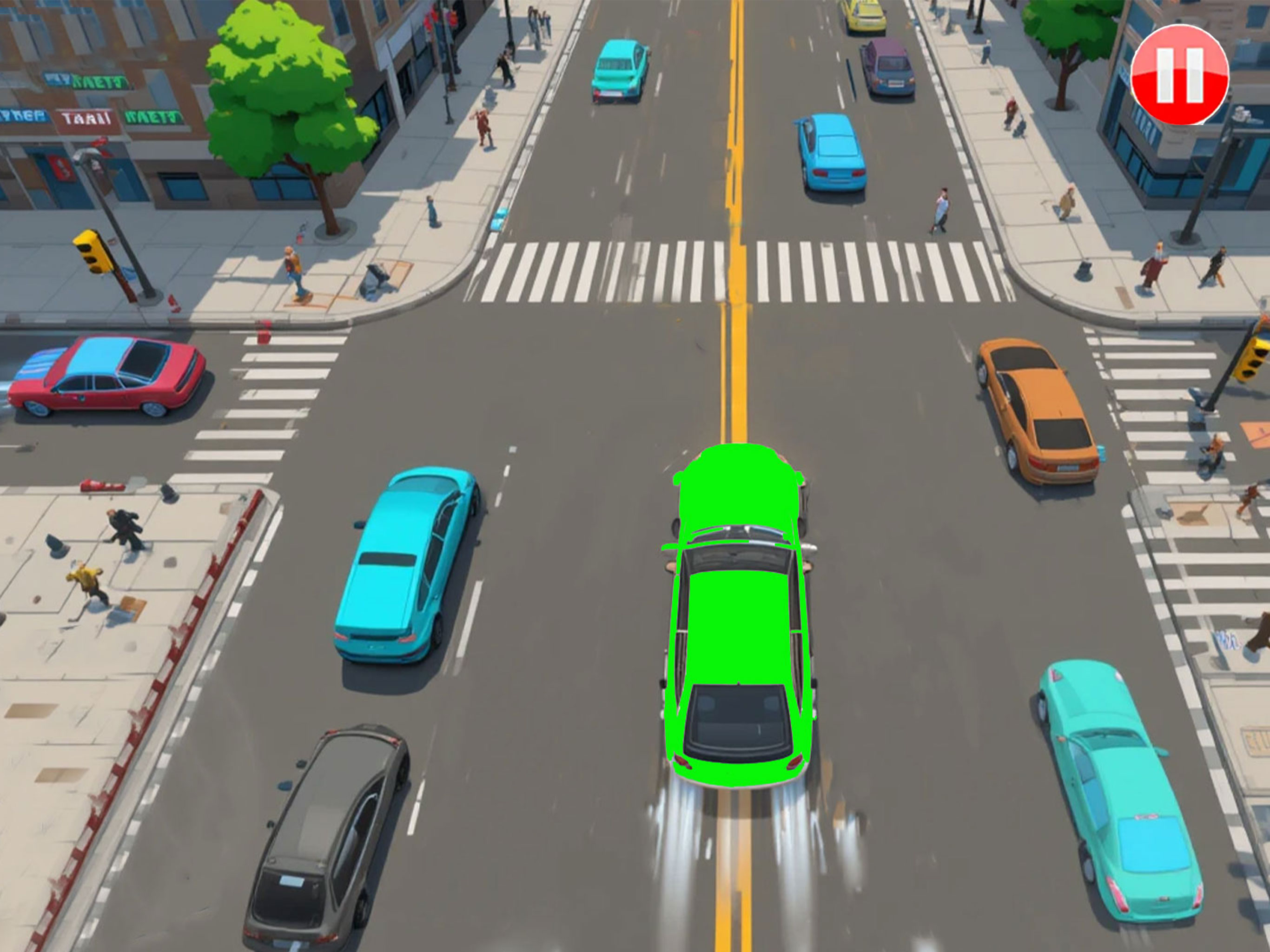 Taxi Run Traffic Driver Games