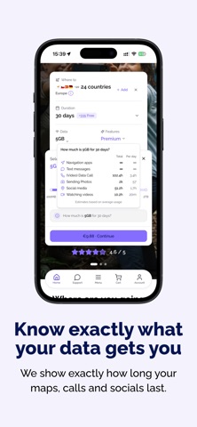 OWN eSIM: Global Travel Data screenshot