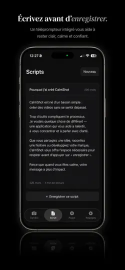 Screenshot von CalmShot auf dem iPhone 2
