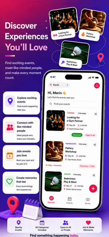 Bondim-Explore Events Near You screenshot 3 of 3
