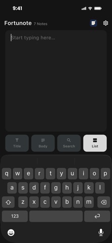 Fortunote Screenshot 1 of 8