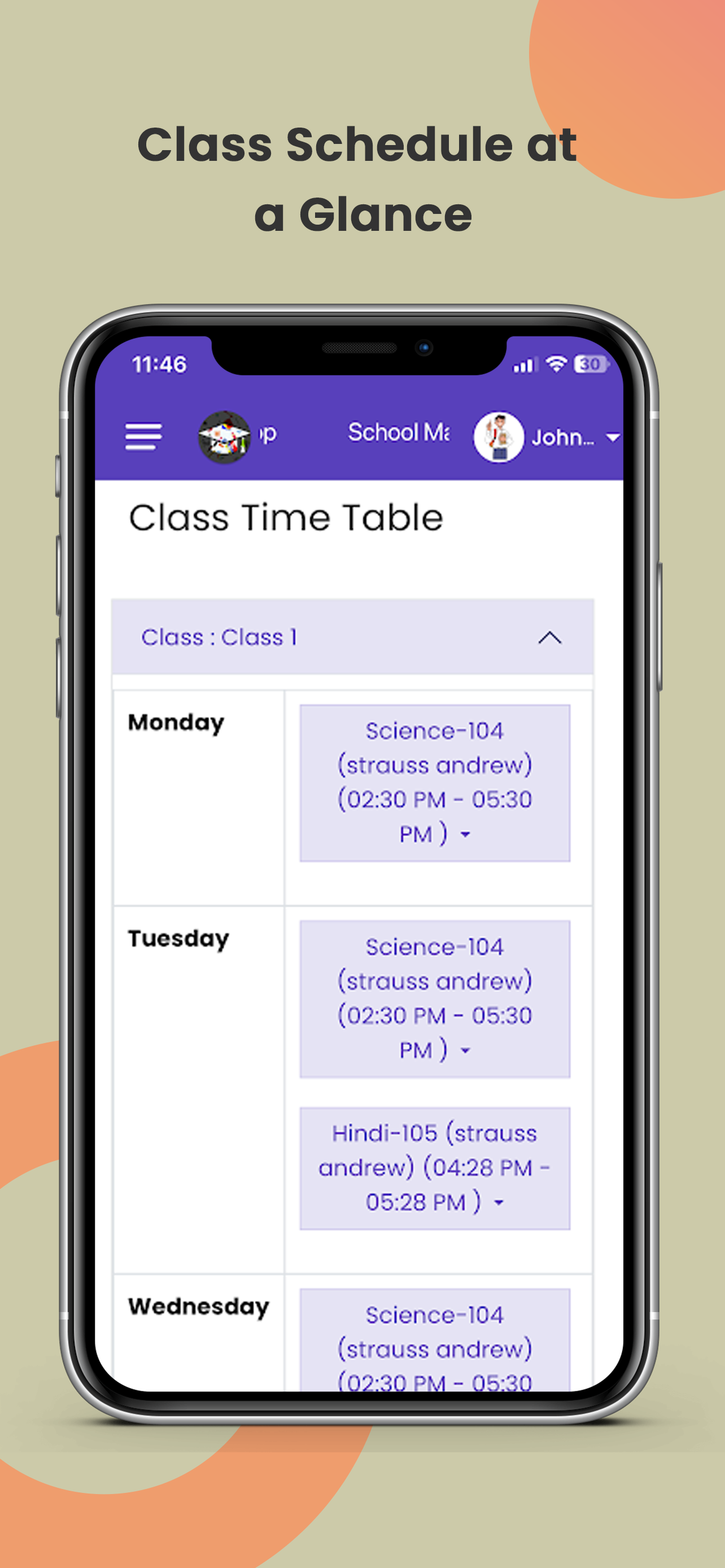 MJ School Mobile App