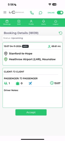Chariot Driver App screenshot