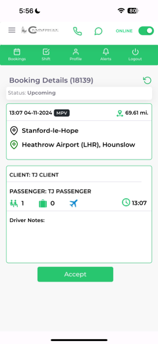 Chariot Driver App Screenshot 2 of 6