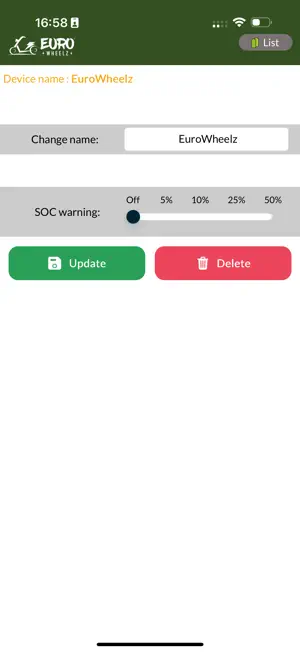EuroWheelz Battery Management screenshot 4
