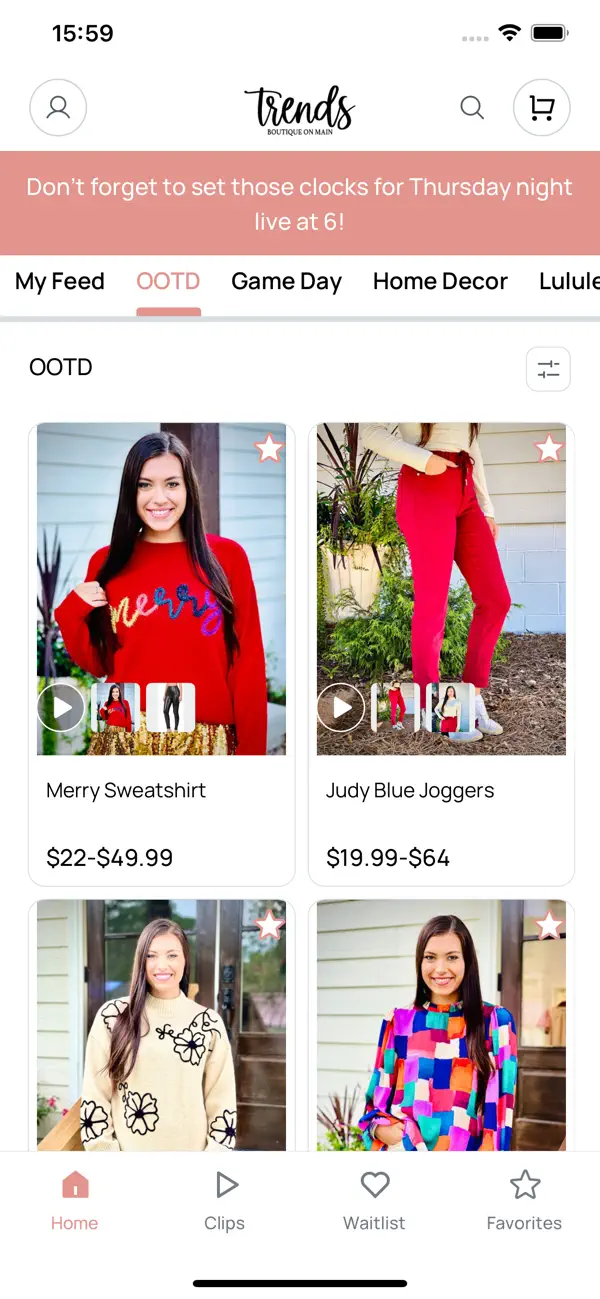 Screenshot #1 pour Trends Boutique on Main