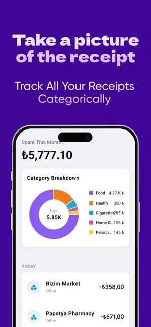 Receipt Tracking Scanning screenshot 2