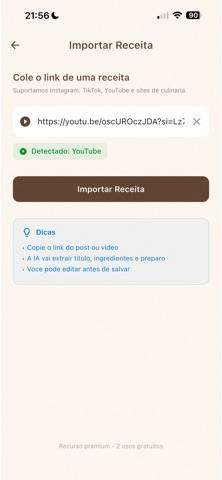 Caderninho de Receitas screenshot