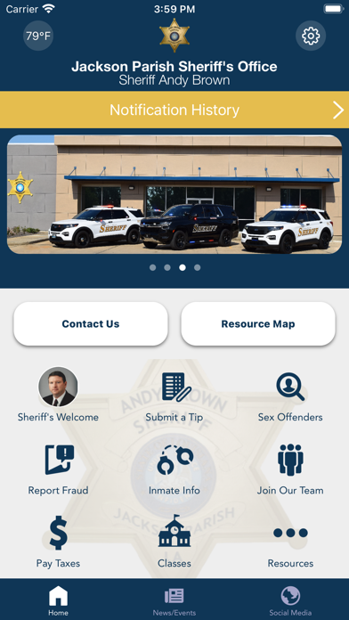 Jackson Parish Sheriff, LA Screenshot