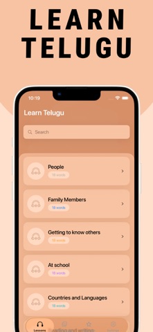 Learn Telugu - Lentil app screenshot