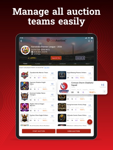 CricAuction - Cricket Auction iPad screenshot 7
