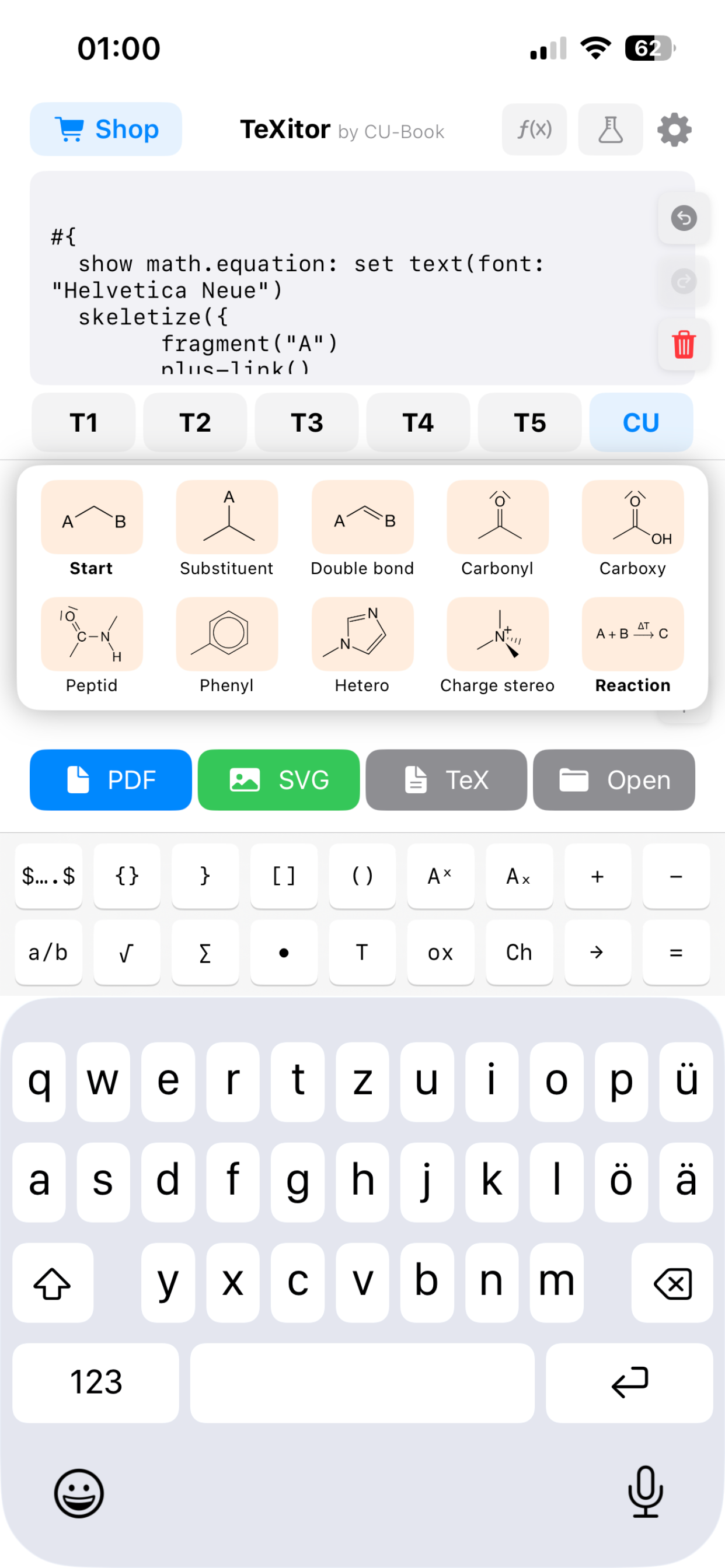 TeXitor screenshot 6