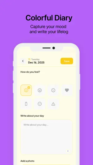 Colorful Diary - Your Day screenshot 3