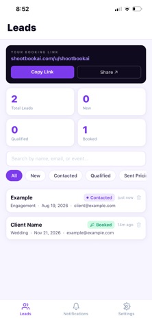 ShootBookAi screenshot