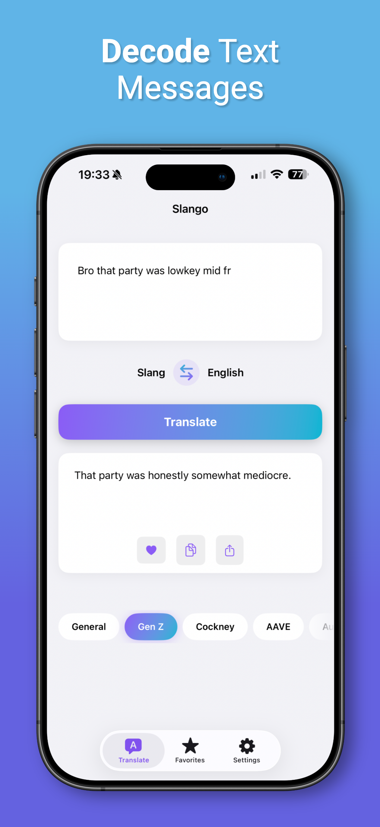 Gen Z Translator - Slango