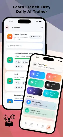 Capture d'écran de French Skills : AI Quotidienne sur iPhone 5