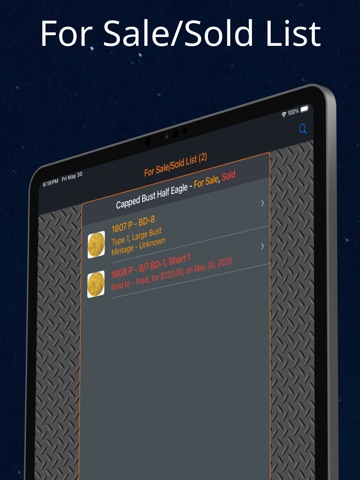 Capped Bust Half Eagle iPad screenshot