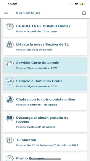 Captura de pantalla de Condis Family en iPhone 5