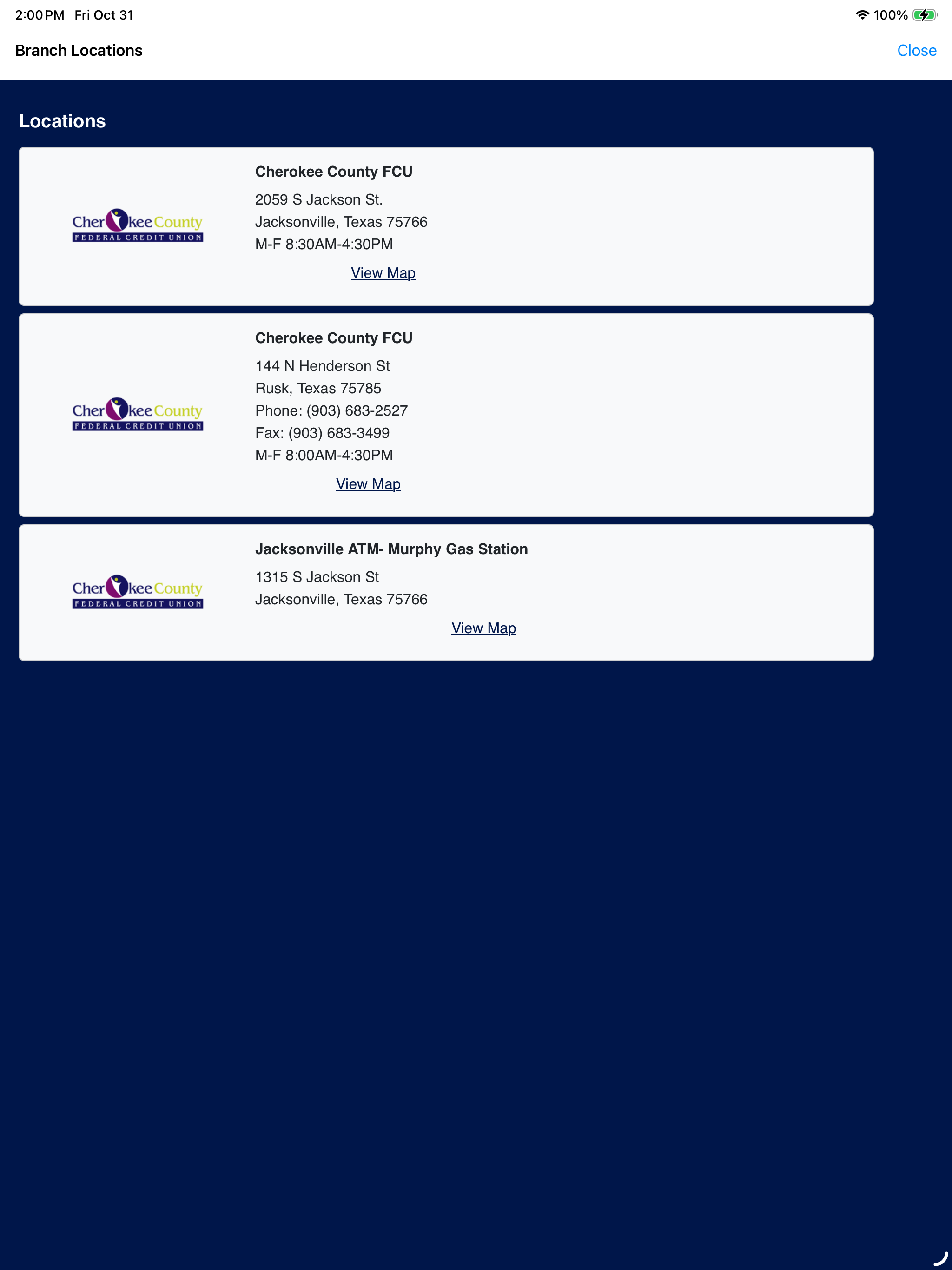 Cherokee County FCU screenshot 8