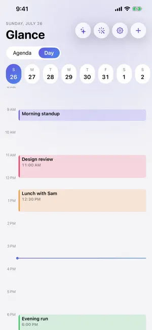 Glance — Daily Calendar screenshot 3