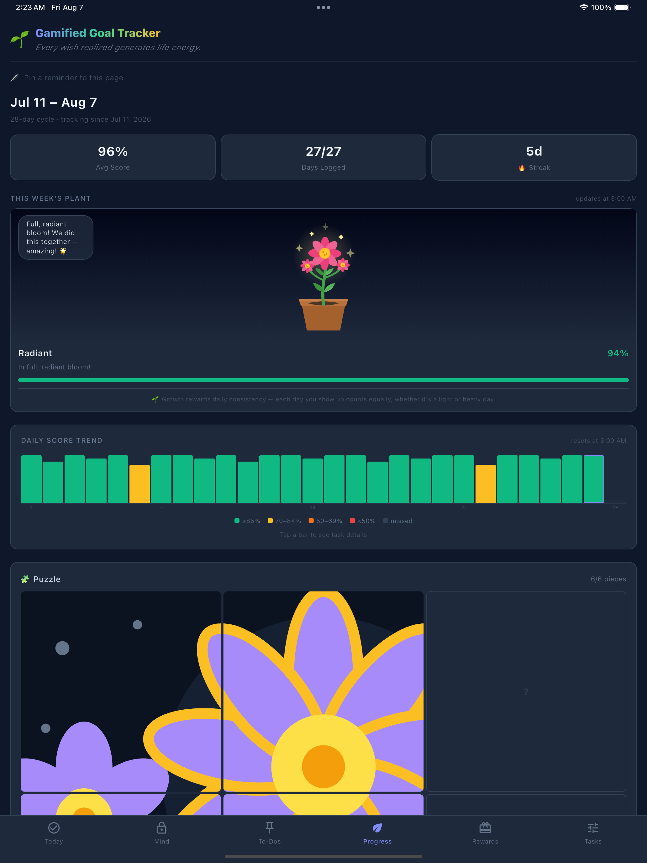Gamified Goal Tracker screenshot 7