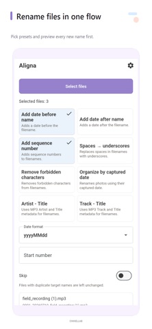 App screenshot