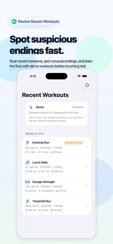 Workout Tail Trim screenshot 2 of 3