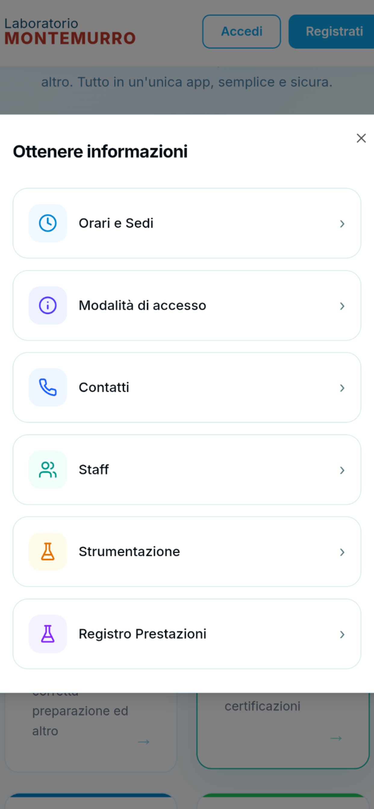 Analisi cliniche MONTEMURRO screenshot 3