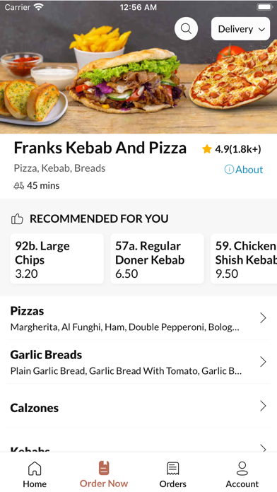 Franks Kebab And Pizza Screenshot