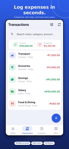 Jondu: Budget Expense Tracker iPhone screenshot