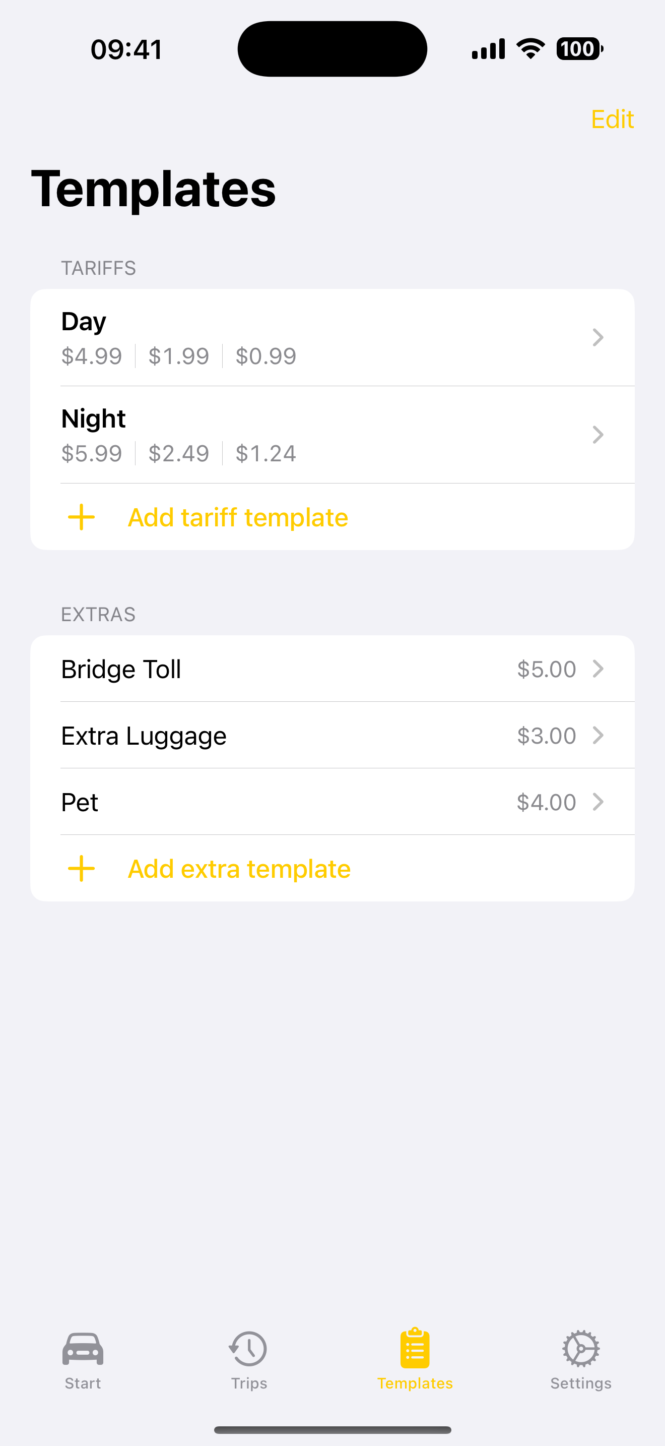 Taxi Meter: Trip & Mileage Log