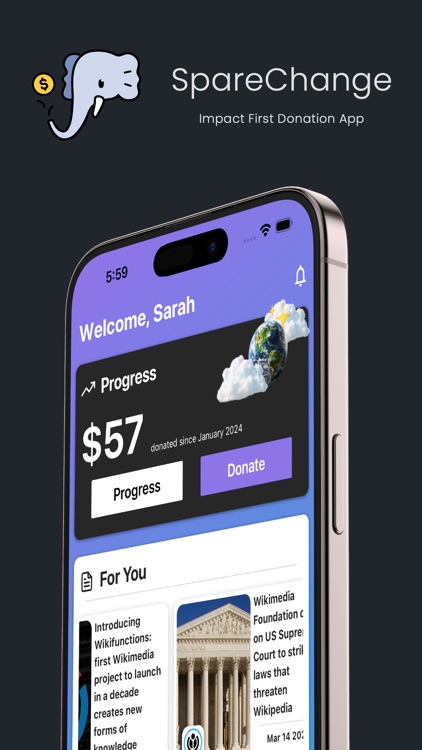 SpareChange: Round Up & Donate