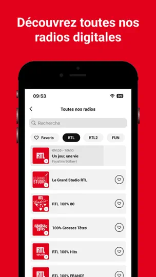 Capture d'écran de RTL sur iPhone 4