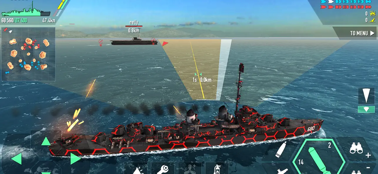 Screenshot #3 pour Battle of Warships: Naval Wars