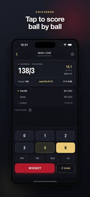 CricVerse: Cricket Scorer screenshot 2