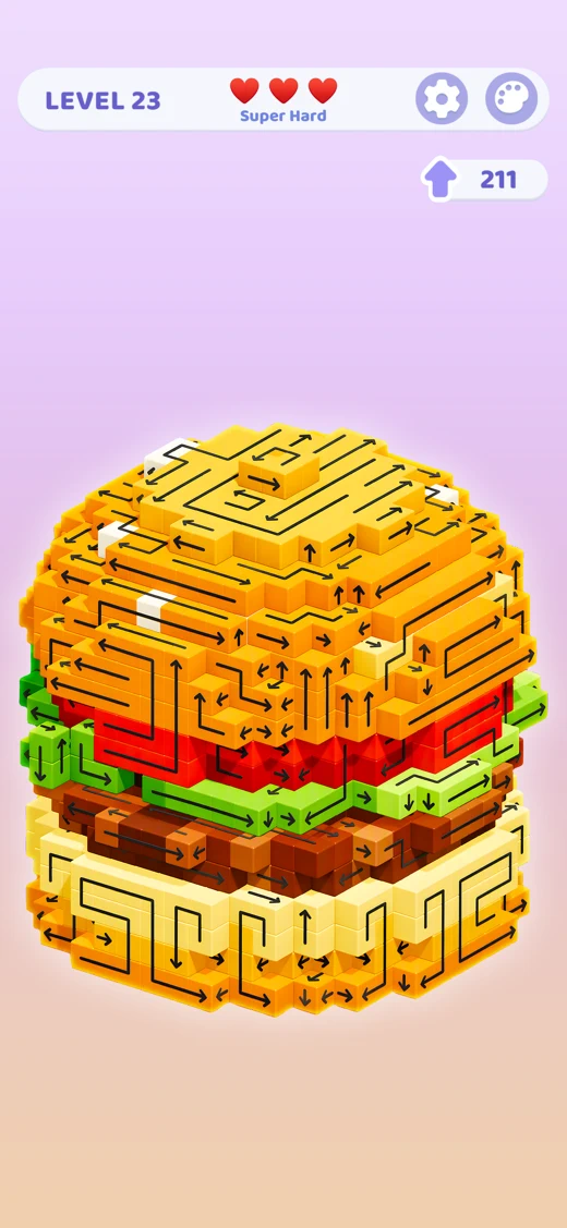 Arrow Block 3D - Tap Maze Pro screenshot 2