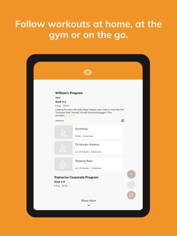 Powerhouse Gym. iPad screenshot