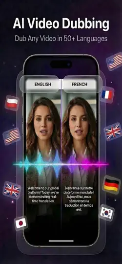 Скриншот AI Video Dubbing Studio на iPhone 1