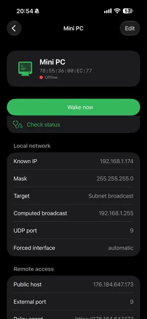 Magic Knock – Wake On LAN screenshot 2