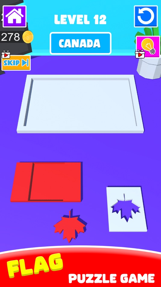 #2. Flag Painting: Puzzle Game 3D (iOS) 由: haroon rasheed