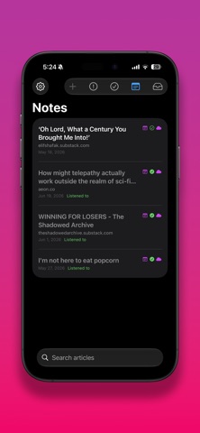 LinkReader: Articles to Audio screenshot