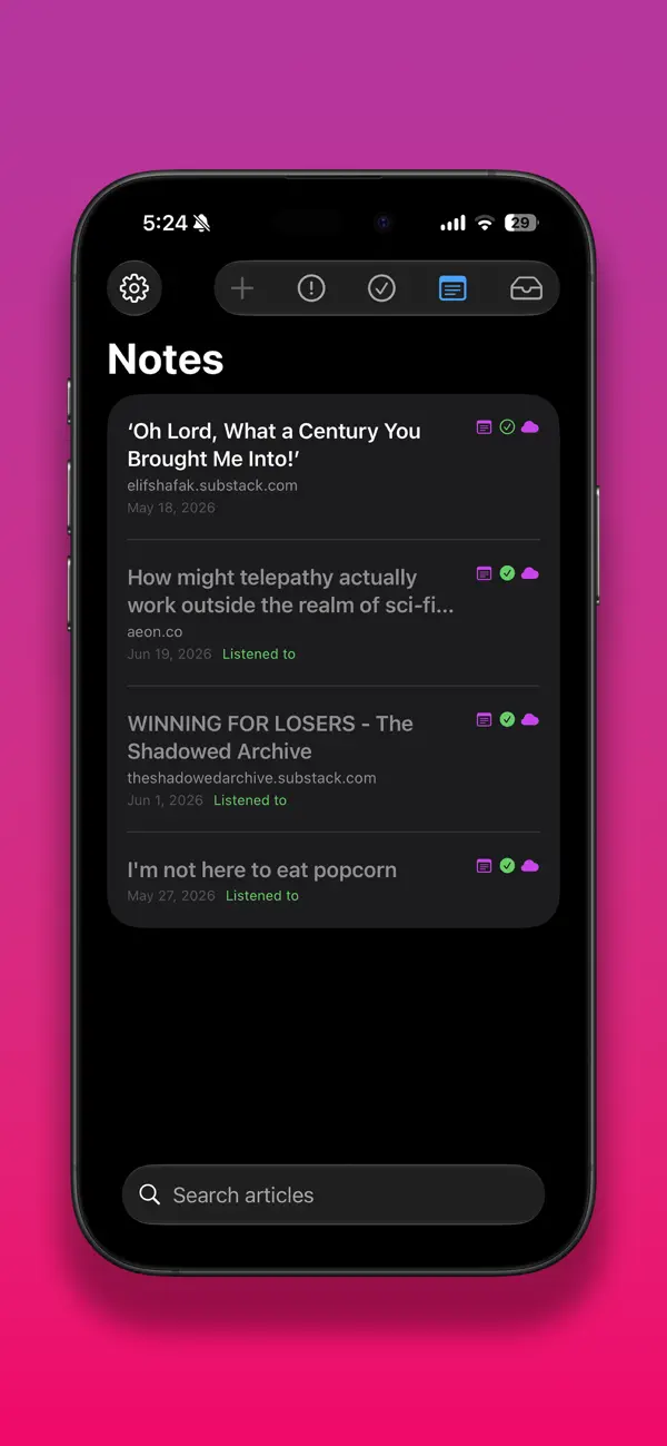 Screenshot #3 pour LinkReader: Articles to Audio