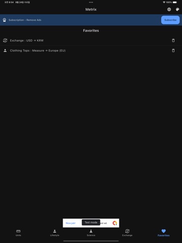Metrix: Currency & Unit iPad screenshot