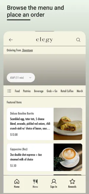 Elegy Coffee screenshot 2