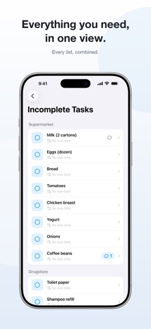 GroupTodo - Easy Shared Tasks iPhone screenshot