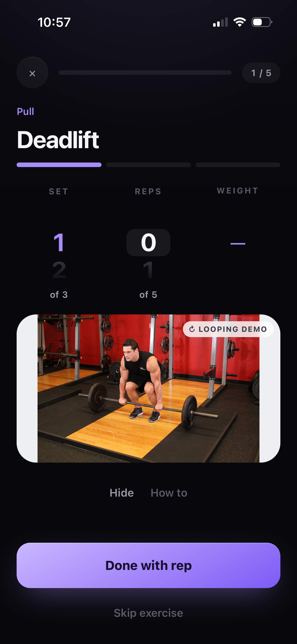 Gyminder screenshot 3