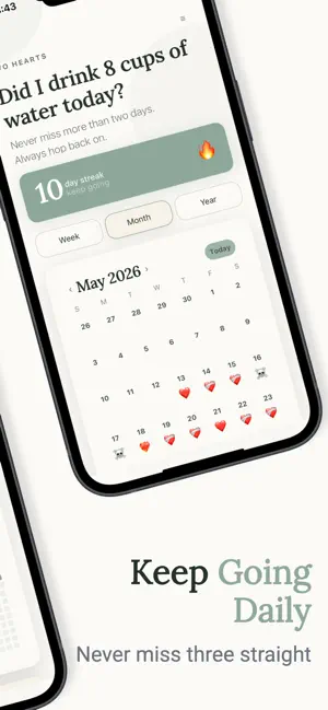 Habit Tracker (Two Hearts) screenshot 2